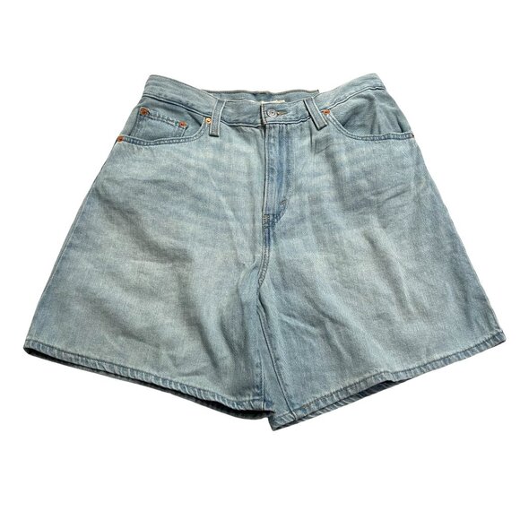Levi's High Baggy Shorts in Blue - Picture 1 of 5